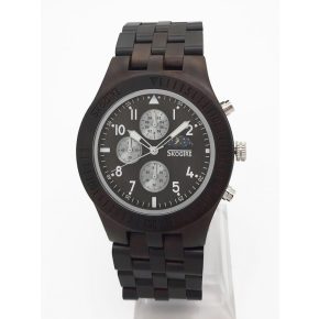 Men ebony watch with stopper